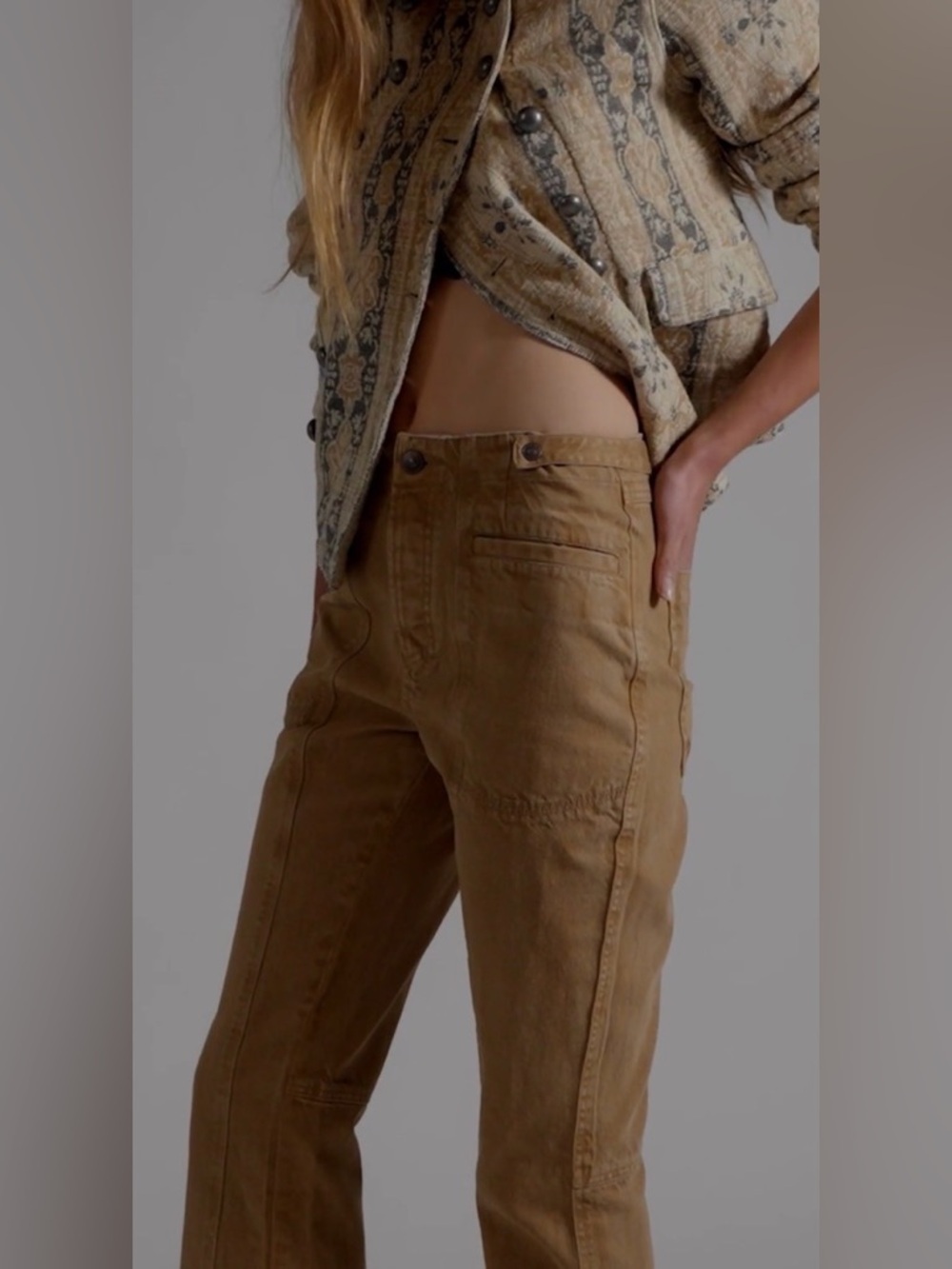 We the Free Low-Rise Venus Bootcut Pants NWOT‎ tannin - Picture 2 of 9